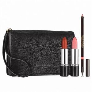 Elizabeth Arden Party Lips Set | 2 Lipsticks + Liner + Bag | NWT